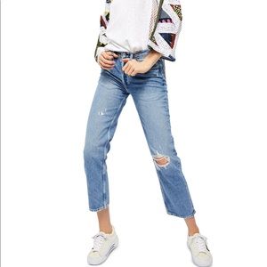 FP High Rise Mom Jeans